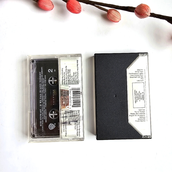 Rod Stewart "If We Fall In Love Tonight" "A Spanner in the Works" Cassette Tapes - Picture 9 of 9